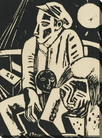 Картина Эмигранты с луной