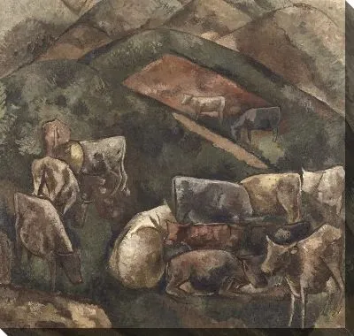 Картина Скот на горе