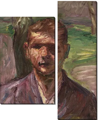 Картина Мальчик в лесу