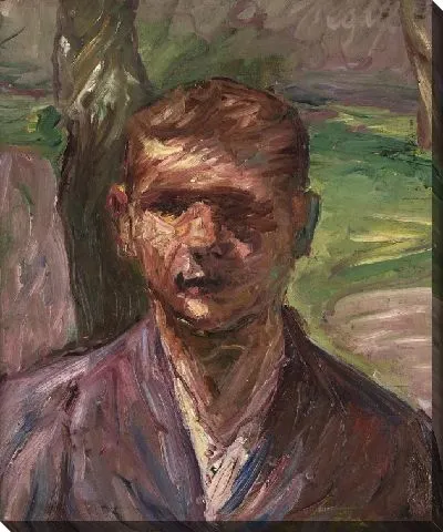 Картина Мальчик в лесу