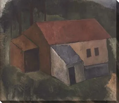 Картина Дом в лесу