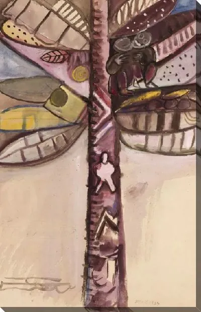 Картина Кокосовые пальмы с обезьянами