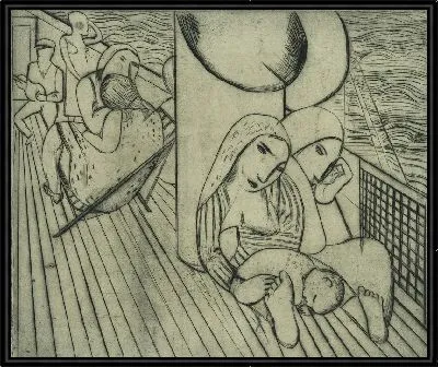 Картина Группа эмигрантов III