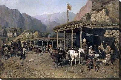 Картина Привал кавалеристов (Halt cavalry)