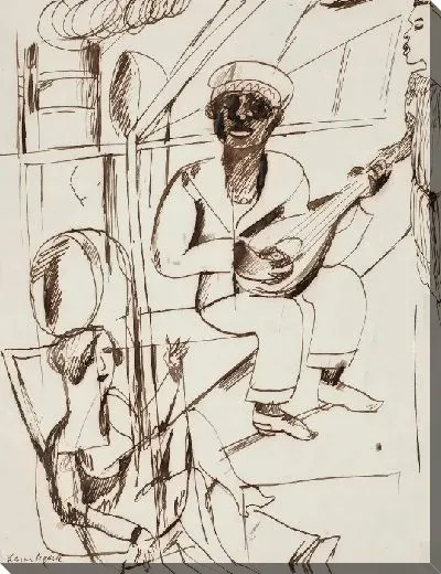 Картина Матрос и две женщины