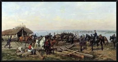 Картина Переправа через Дунай (Crossing the Danube)