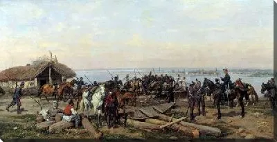Картина Переправа через Дунай (Crossing the Danube)