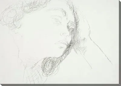 Картина Голова склоняющейся девушки