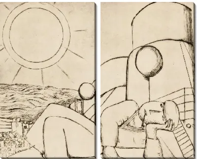 Картина Матрос лежал с трубкой