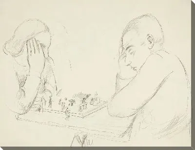 Дженни и Грегори Варчавчик играют в шахматы