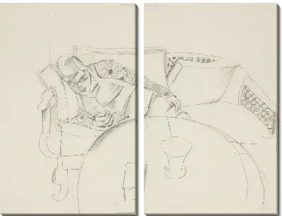 Дженни читает на диване