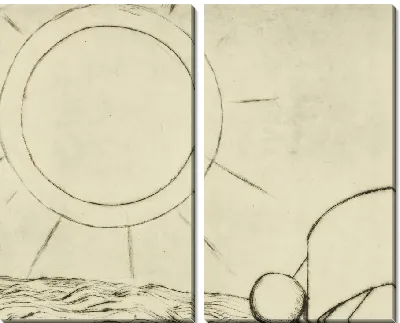 Картина Матрос лежал с трубкой (деталь)