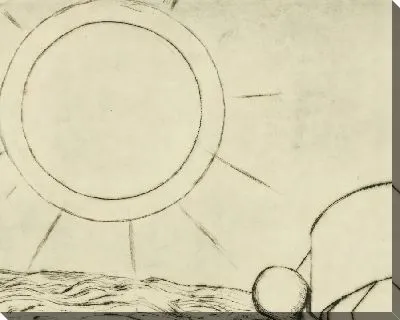 Картина Матрос лежал с трубкой (деталь)