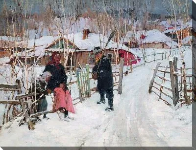 Зима. Околица (Winter. outskirts of a village)