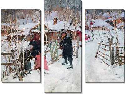 Зима. Околица (Winter. outskirts of a village)