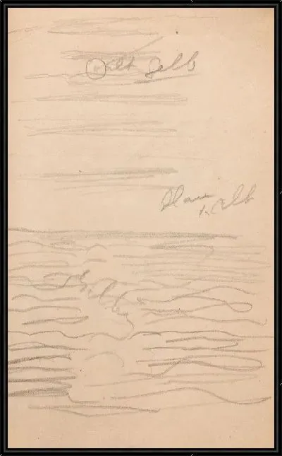 Картина Размышления моря