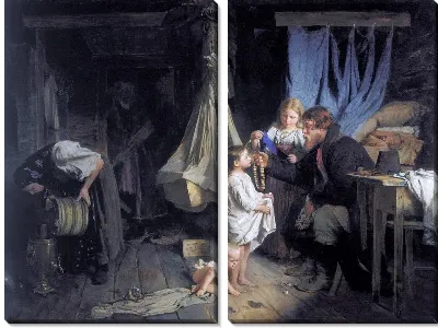 Картина Возвращение из города (Returning from the city)