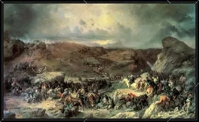 Переход войск Суворова через Сен-Готард (Moving troops Suvorov Crossing St. Gotthard)