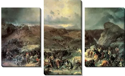 Переход войск Суворова через Сен-Готард (Moving troops Suvorov Crossing St. Gotthard)