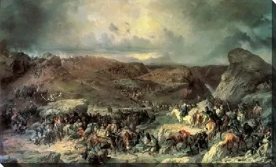 Картина Переход войск Суворова через Сен-Готард (Moving troops Suvorov Crossing St. Gotthard)
