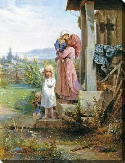 Картина Утро в деревне