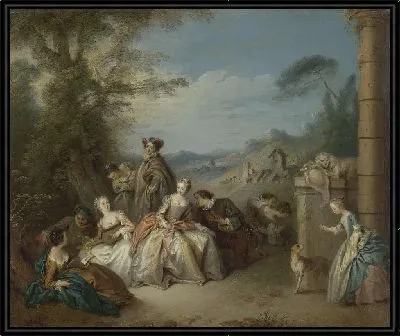 Картина F »Те Галанте в Пейзаж