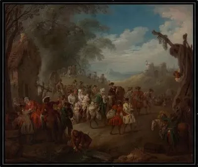 Картина Войска в марте