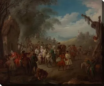 Картина Войска в марте