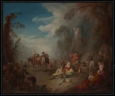 Картина Войска на отдыхе