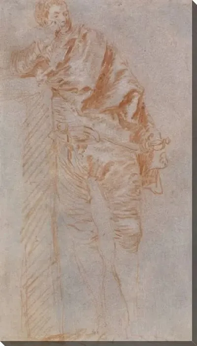 Картина Человек, опирающийся на стену (ректо)