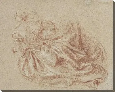 Дама сидит на полу