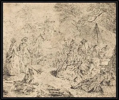 Картина Остановка в марте