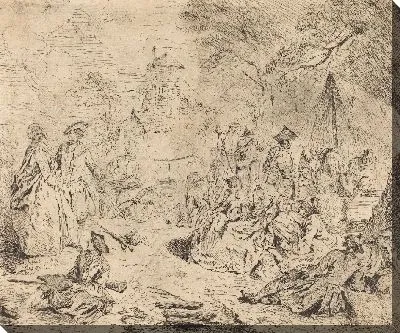 Картина Остановка в марте