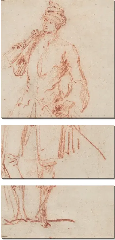 Картина Актер комиксов, одетый как джентльмен [recto]