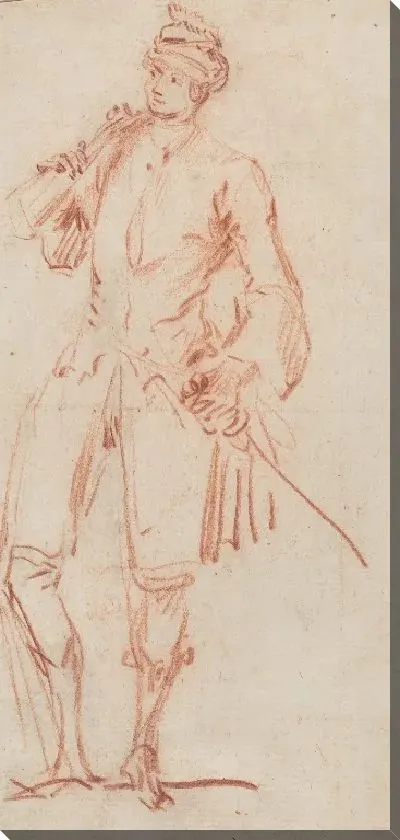 Картина Актер комиксов, одетый как джентльмен [recto]