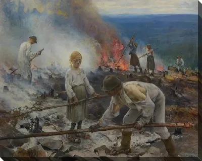 Под игом (Сжигание кустарника)