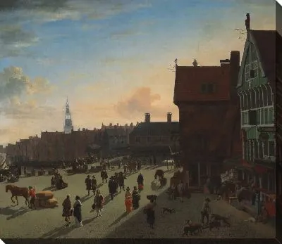 Картина Дамба и Дамрак, Амстердам