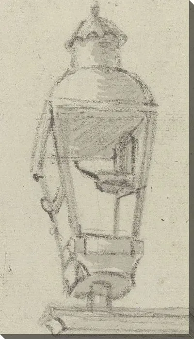 Картина уличный фонарь