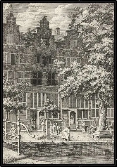 Картина Сгоревший дом на Херенграхте, 1683