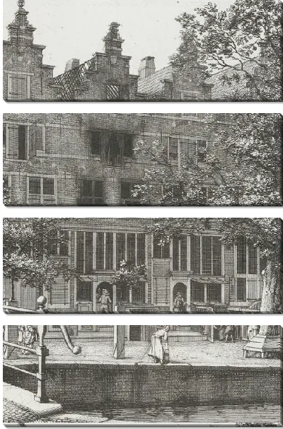 Картина Сгоревший дом на Херенграхте, 1683