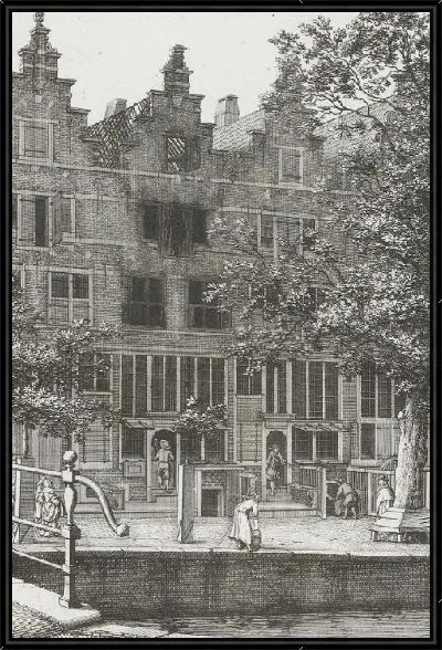 Картина Сгоревший дом на Херенграхте, 1683