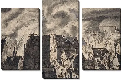 Картина Огонь на гирлянде