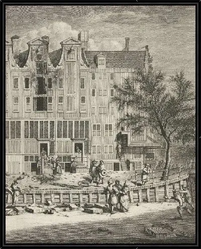 Картина Сгоревший дом на Лейдсеграхте, 1684