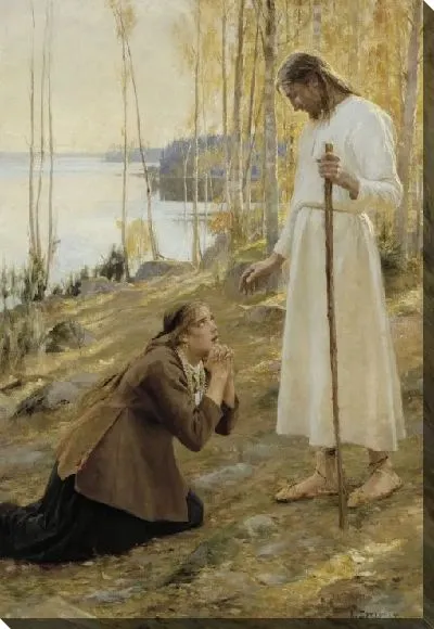 Картина Христос и Мария Магдалина, финская легенда