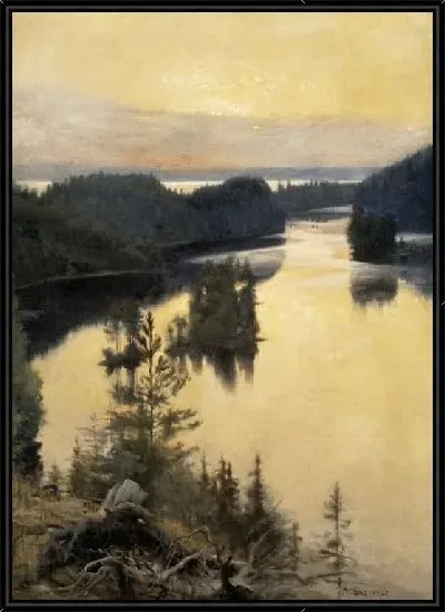 Картина Хребет Каукола на закате