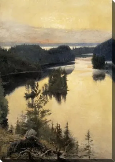 Картина Хребет Каукола на закате