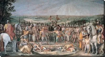 Картина Бой с Горацием и Курятией