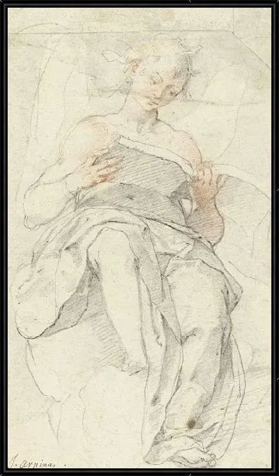 Картина Ангел на облаке читает книгу