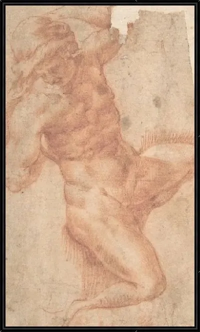 Картина Этюд обнаженного мужчины