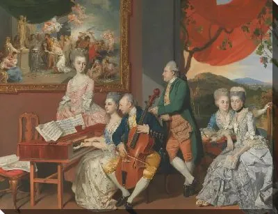 Картина Семья Гор с Джорджем, третьим графом Купером